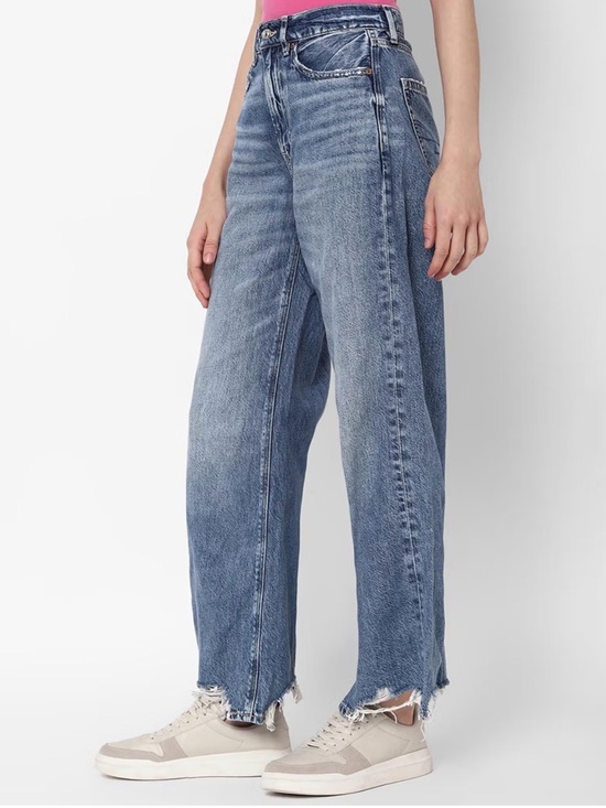 American Eagle Outfitters Denim - American Eagle Super High Rise Baggy Wide Leg Jeans